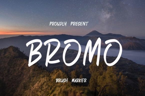 Bromo: A Handwritten Font for Modern Branding