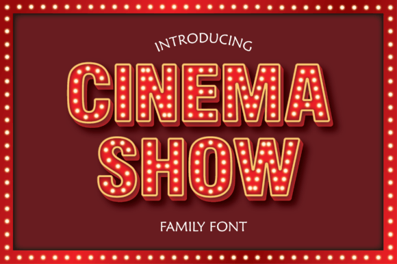 Cinema Show: A Unique Decorative Font for Modern Design