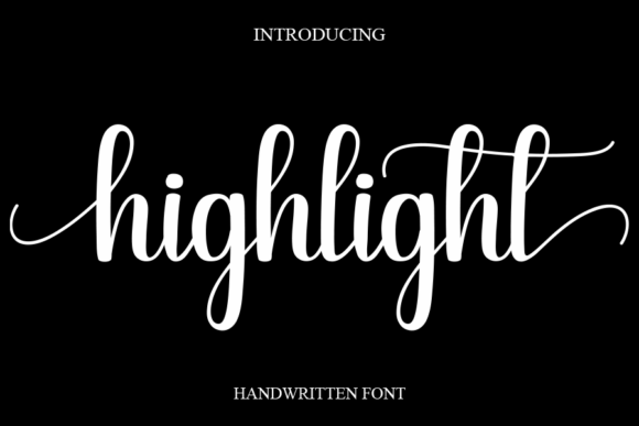 Highlight Font: Sweet Cursive for Joyful Design