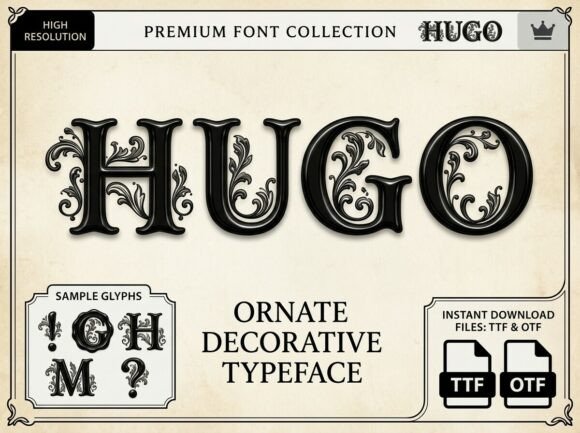 Hugo: Elevating Design with Ornate Typography