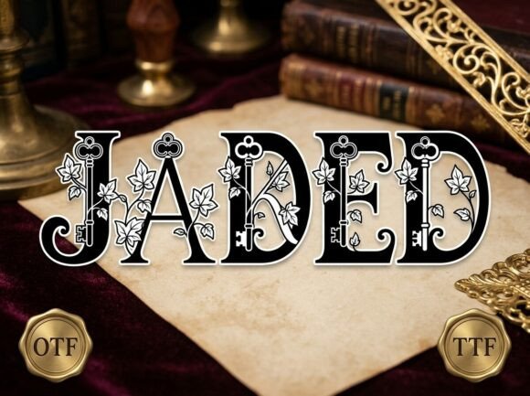 Jaded: A Display Serif for Victorian Mystery