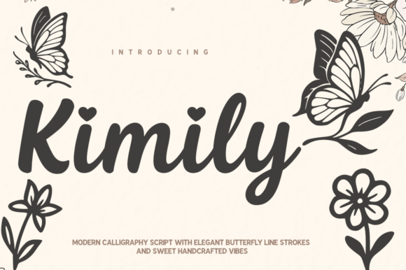 Kimily: A Signature Calligraphy Font for Modern Design