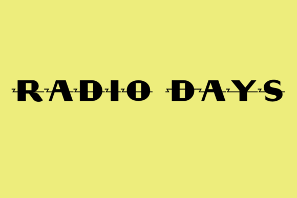 Radio Days: Electrifying Retro Font for Bold Graphics
