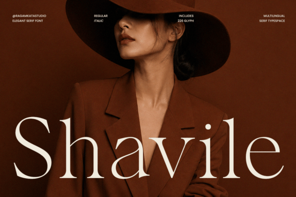 Shavile: The Serif Font Defining Modern Luxury