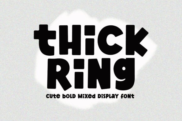 Thick Ring: A Bold, Hand-Drawn Display Font for Impactful Design