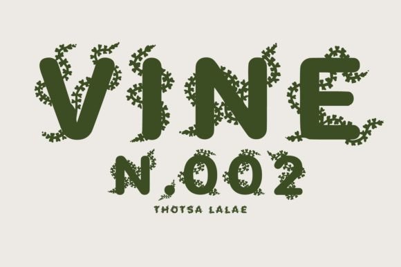 Vine N.002: A Botanical Typeface for Nature-Inspired Design