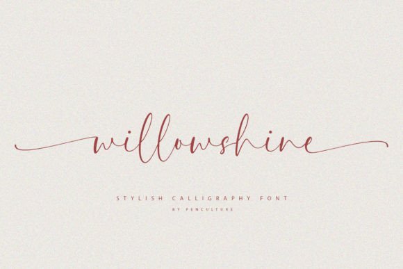 Willowshine: The Modern Calligraphy Font for Elegant Design
